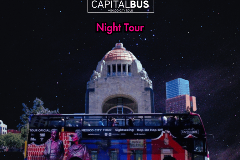 Mexico City: Double Decker Bus Night Tour