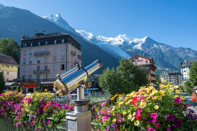 Genève : Excursion d'une journée à Chamonix, visite de la ville de Genève + croisièreAvec le téléphérique panoramique de l'Aiguille du Midi