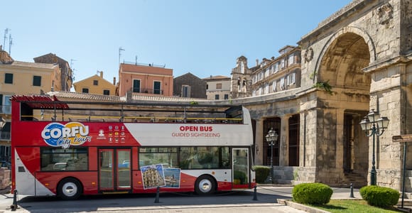 Corfu Old Town & Kanoni: Open-Top Hop-On Hop-Off Bus Tour
