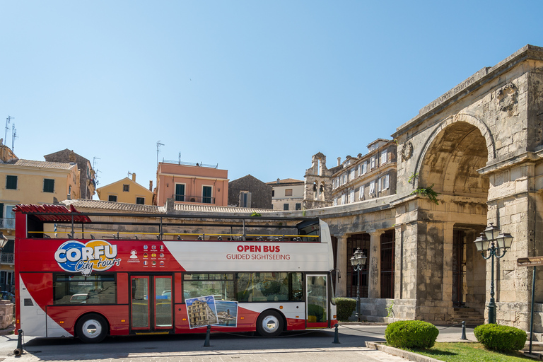 Corfu Old Town and Kanoni: Open-Top Bus Tour