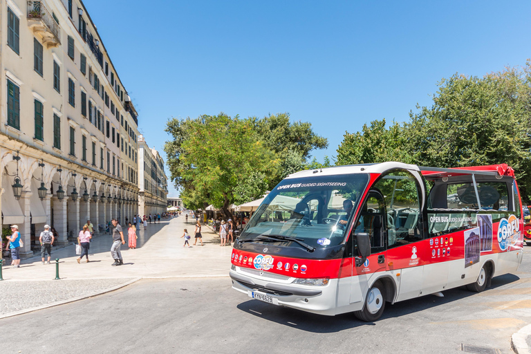 Corfu Old Town and Kanoni: Open-Top Bus Tour