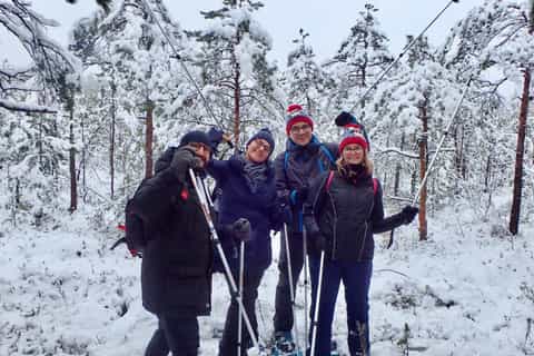Caminata con raquetas de nieve en Trakai desde Vilnius