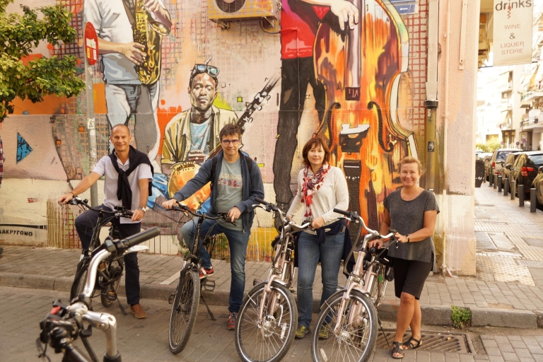 Greek Life and Street Art Electric Bicycle Tour Standard Option