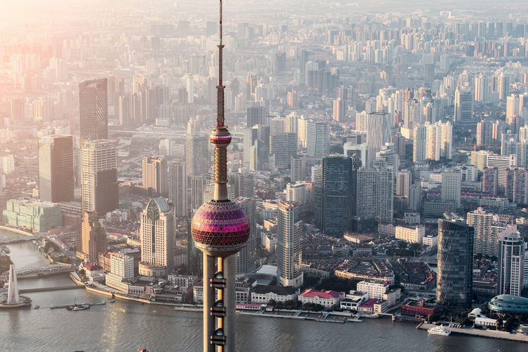 Shanghai: Oriental Pearl Radio &amp; TV Tower e-ticketLuchtwandelen voordeelpakket + 351 ruimtecapsule