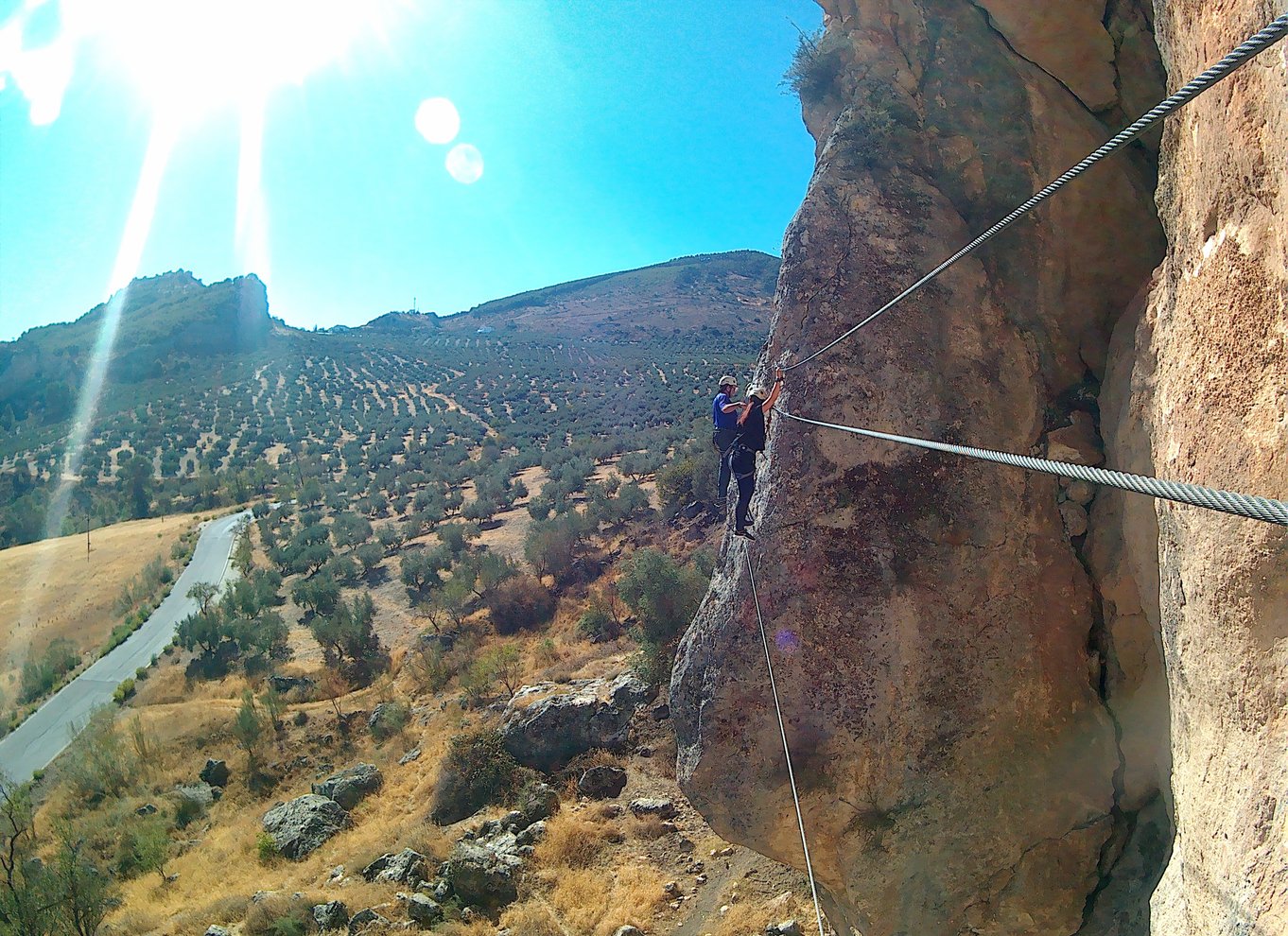 Fra Granada: 3-timers Vía Ferrata i Moclín