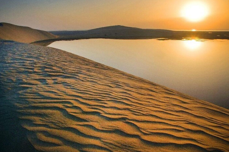 Safari condiviso nel deserto di mezza giornata con giro in cammello e sandboarding