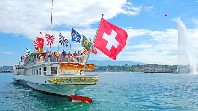 riviera line to lausanne and return by boat cruise to geneva