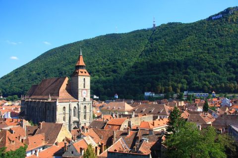 Von Sibiu aus: Tagestour nach Brasov und Draculas Schloss