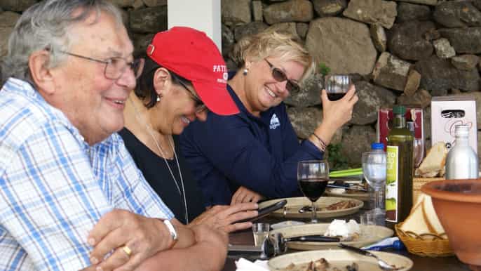 azores outdoor lunch with traditional foods