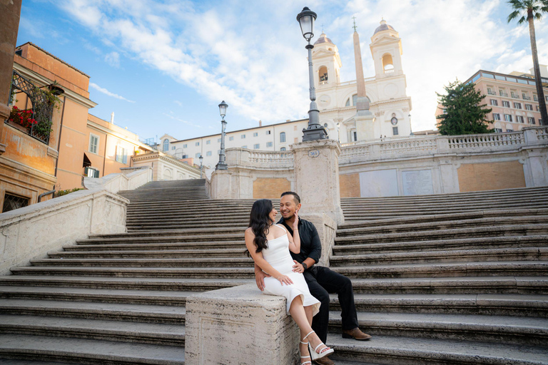 Rome: Private Editorial Shoot at Trevi Fountain or Colosseum Early Morning Trevi Fountain: 30-Minute Private Shoot