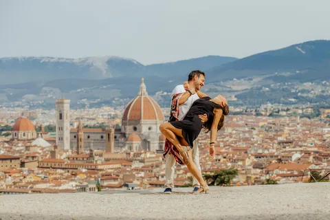 Florenz: Stadtskyline-Fotoshooting am Piazzale Michelangelo