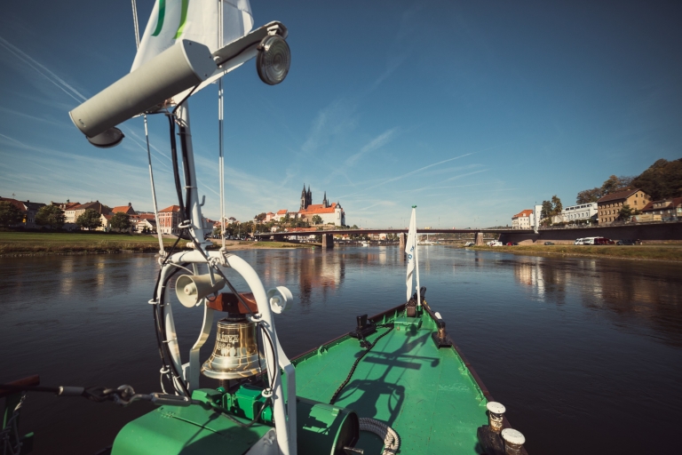 Dresden: Boottocht over de Elbe naar MeißenDresden: Raderboot naar Meissen met tussenstop