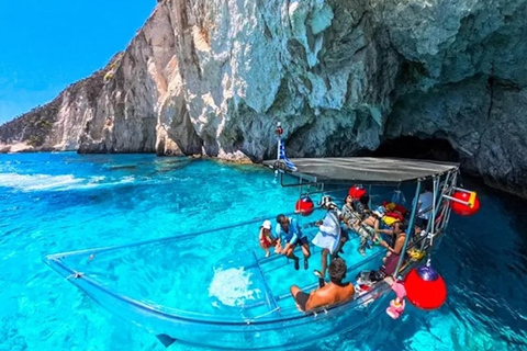 Zakynthos: Complete Clear boat Unique Experience and Swim