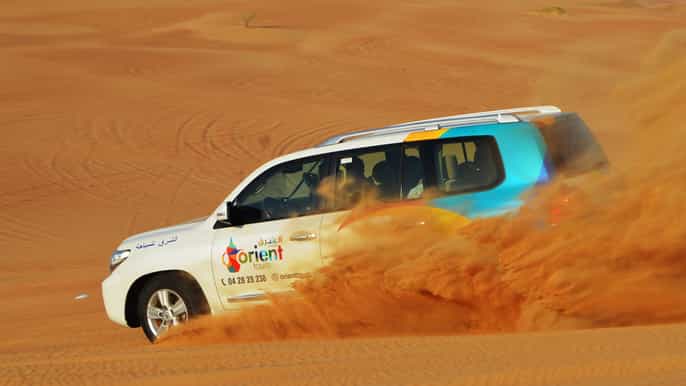 dubai desert wonder half day desert safari 4wd