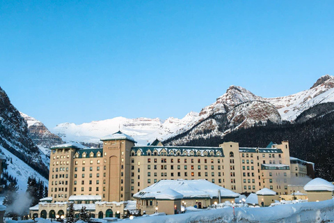 Banff: Experiencia Lago Louise y Cañón Johnston LanzaderaDesde la estación de tren de Banff