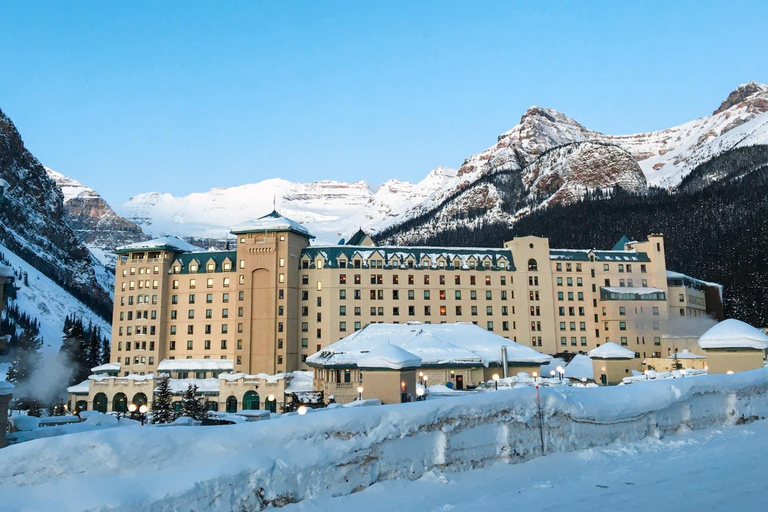 Banff: Experience Lake Louise & Johnston Canyon Shuttle From Mount Royal Hotel Bus Terminal