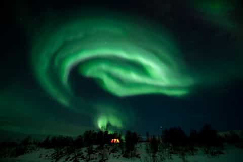 Tromsø: Northern Lights and Husky Experience with Dinner