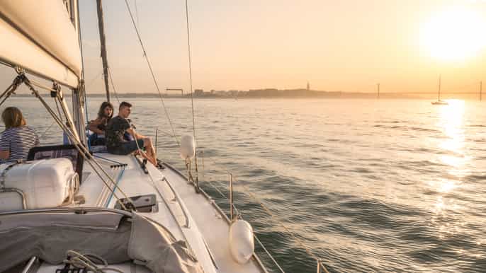 lisbon 2hour sunset cruise on the tagus river with drinks