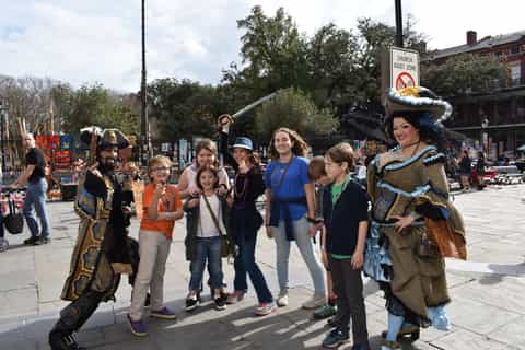 Recorrido a pie por el barrio francés para niños y familias de Nueva Orleans