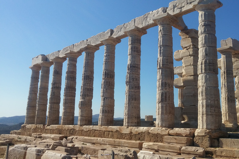 Cabo Sunión y tour guiado al templo de Poseidón