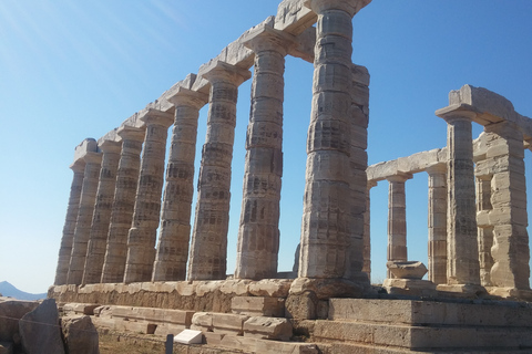 Tour di Capo Sunio e visita guidata del tempo di PoseidoneTour in inglese