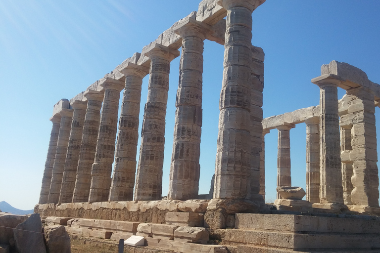 Cabo Sunião c/ Excursão Guiada no Templo de Poseidonpasseio em inglês