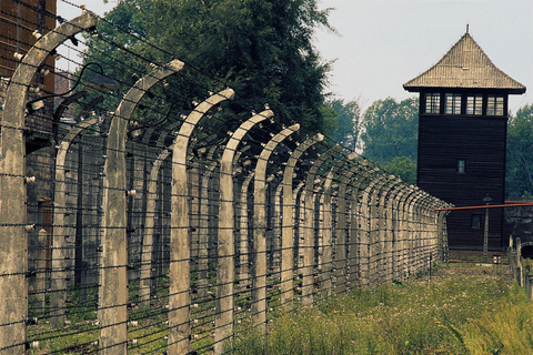 Da Cracovia: Tour di Auschwitz-Birkenau con trasporto di un giornoDal centro città: Tour con punto d'incontro e pranzo