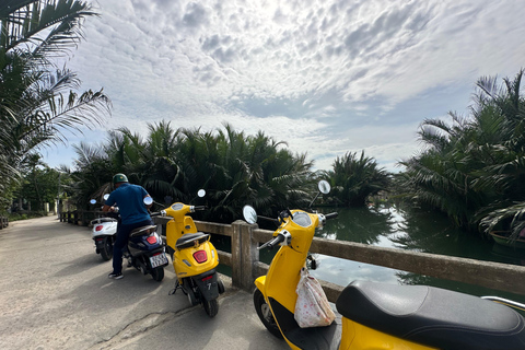 Hoi An Untold: E-scooter Tour to Countryside and Basket Boat