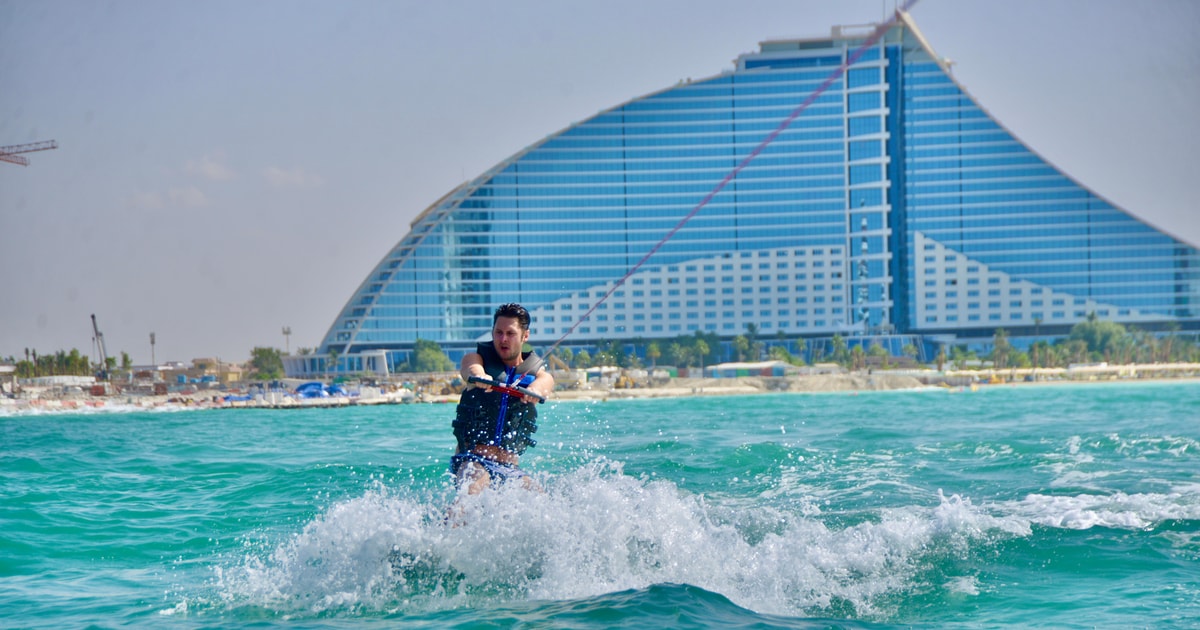 WakeBoard Ski on the Dubai Sea Water on Wakeboard GetYourGuide