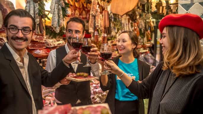 Roma: tour gastronómico y vinícola tradicional de 4 horas