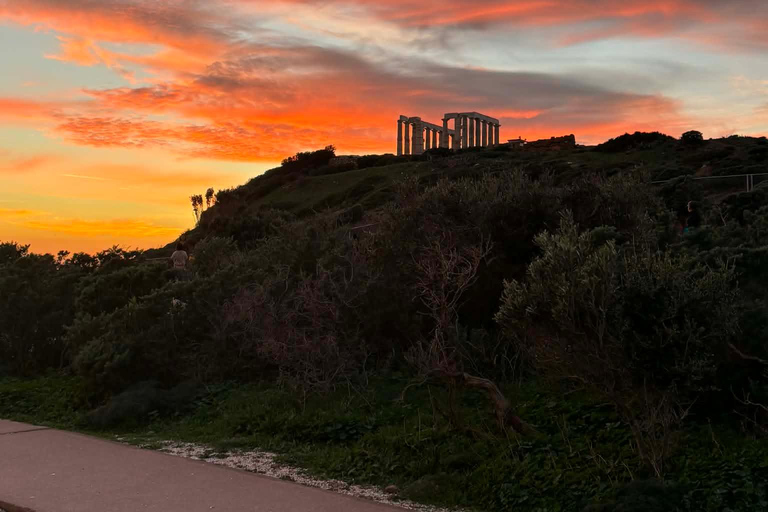 Athens: Poseidon Temple Sunset Tour with a Beach Stop