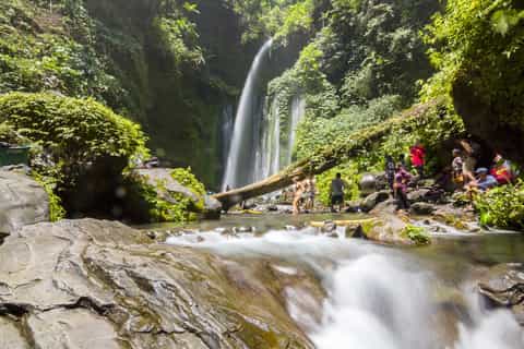 lombok benang kelambu and benang stokel waterfalls trek