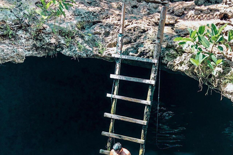 Cancun: 2 Cenotes, 1 strand och 1 lagun