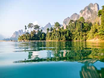 From Khao Lak: Full-Day Cheow Lan Lake with Cave Tour