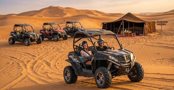 From Agadir: Sahara Desert Buggy Tour with Snack & Transfer