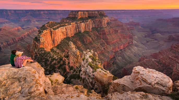 grand canyon national park south rim with snacks lunch