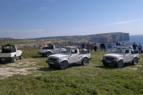 Malta: Gozo Jeeptour mit Mittagessen und Bootsfahrt