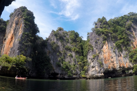 Depuis Phuket : baie de Phang Nga en hors-bord et canoë