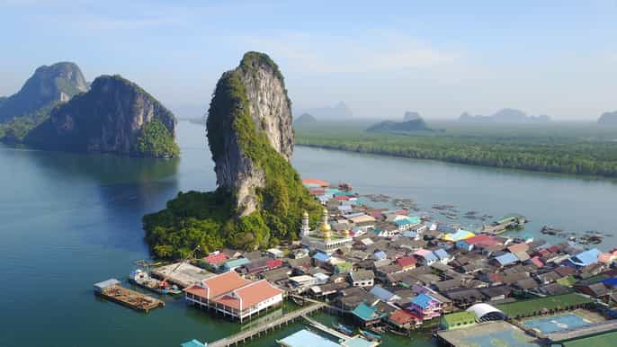 de phuket phang nga bay por lancha e canoa