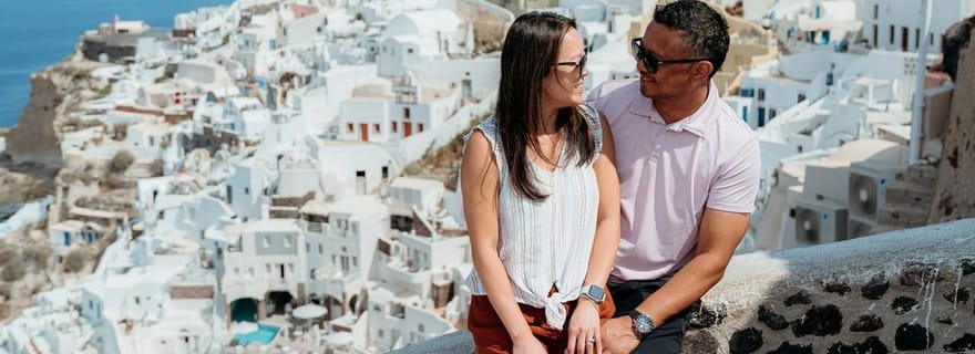 Santorin : Découvrez avec les locaux - visite en petit groupe demi-journée