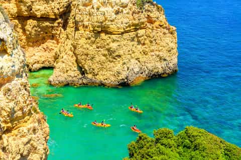 From Lagos: 2-Hour Kayak Cave Explorer Tour