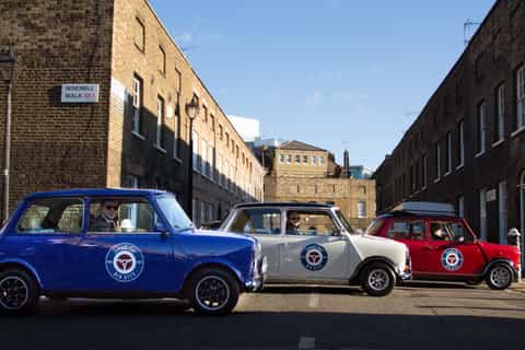 london privat 3timers filmplacering mini cooper tour