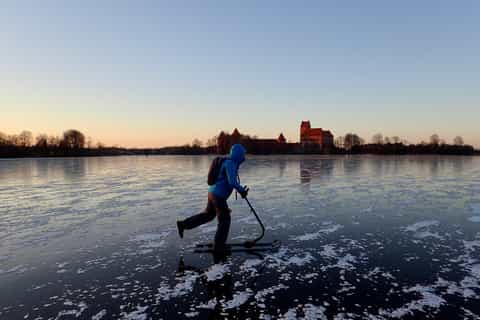 Trakai Winter Adventure con Kicksledge