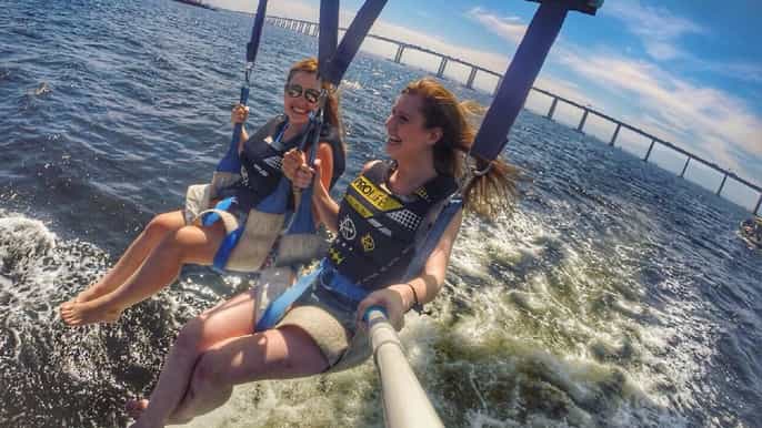 rio de janeiro passeio de barco com parasailing de 2 horas