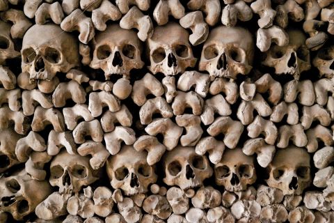 Rome : cryptes, catacombes et chapelle d'os avec transfert