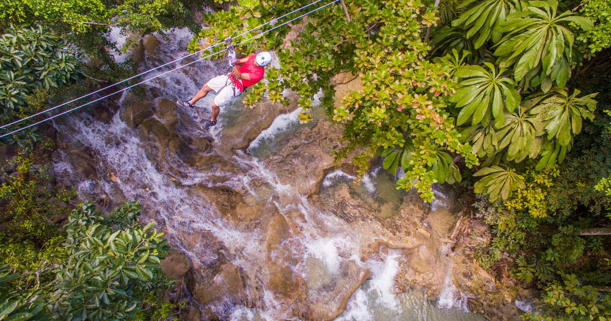 Ocho Rios Dunn’s River Climb & Zipline Over The Falls GetYourGuide