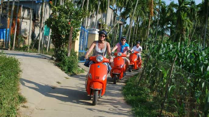 hoi an countryside arts crafts by electric scooter