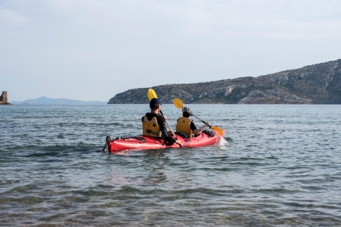From Athens: Sea Kayak Adventure to Cape Sounion Tour without Hotel Pickup