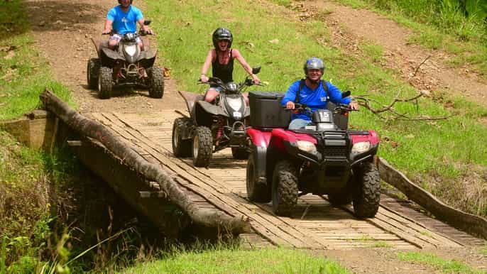 quadbike and canopy tour from san jose