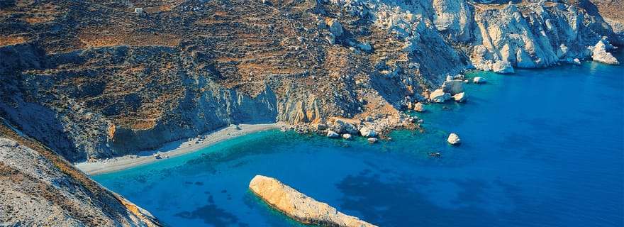Au départ de Sifnos : Excursion privée en bateau rapide vers l'île de Folegandros